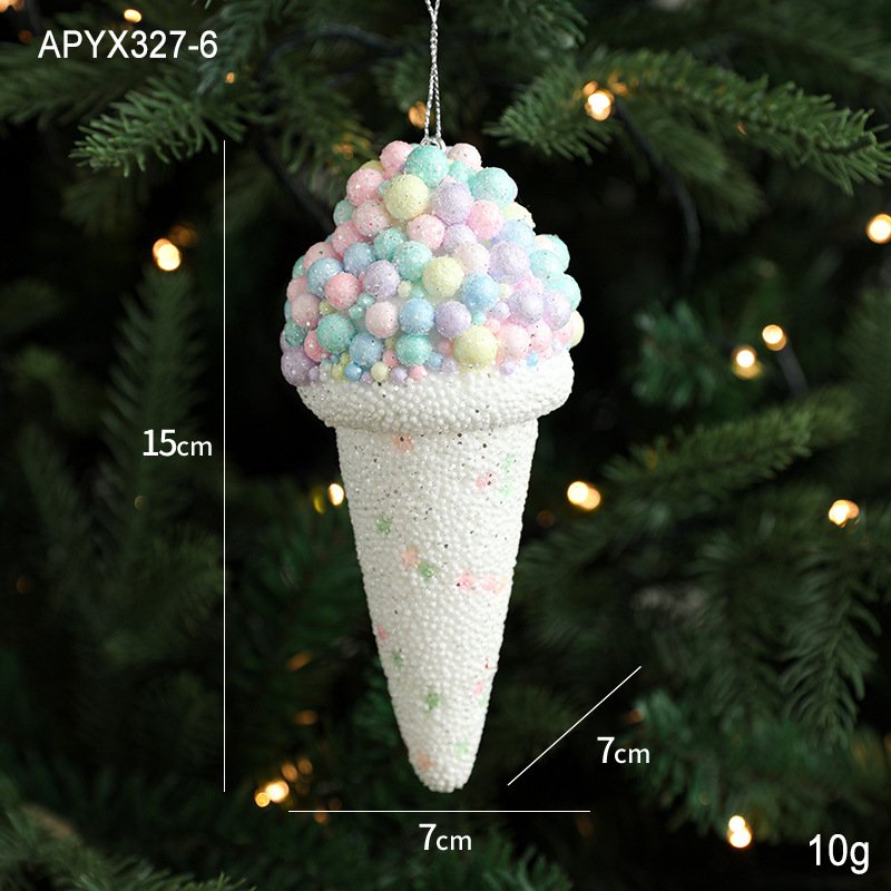 Creative Pendant Ice Cream Christmas Tree Decoration - Image 2