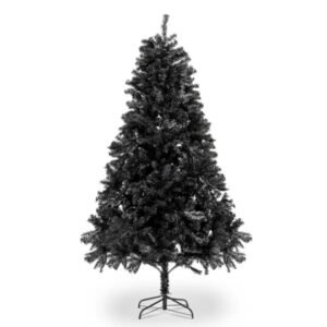FCH 7ft 1500 Branch PVC Branch Iron Bracket Christmas Tree Black