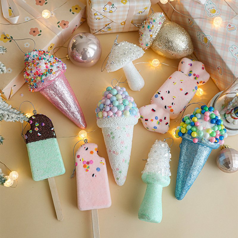Creative Pendant Ice Cream Christmas Tree Decoration - Image 7