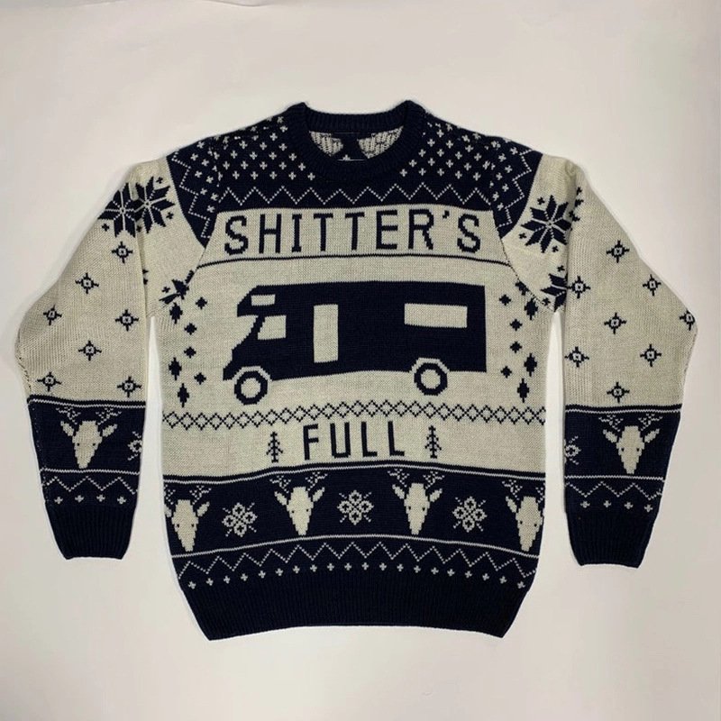 Pullover Crewneck Jacquard Christmas Sweater - Image 5