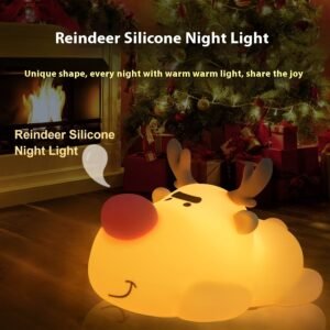 Reindeer Small Night Lamp Silicone Rechargeable