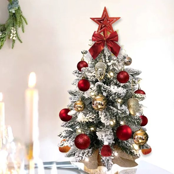 22in Tabletop Christmas Tree With Light Artificial - Image 4
