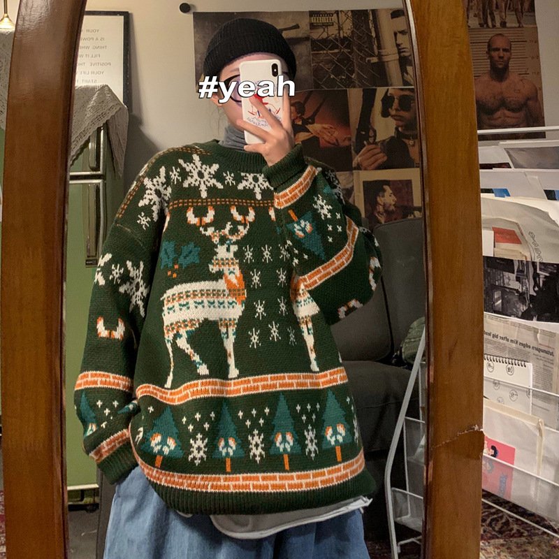 Christmas Sweater Men's Loose Pullover - Image 7