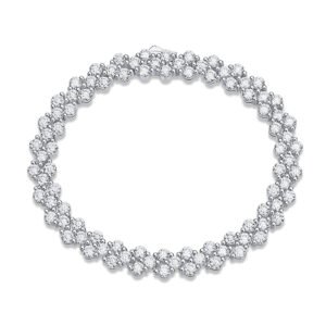 Kanong Luxury Fashion Mossan Diamond S925 Silver Bracelet