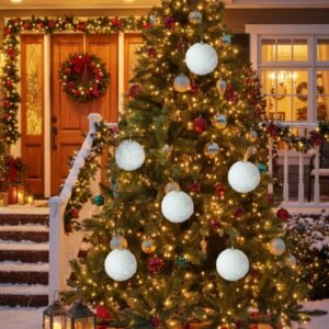 6PCS Set 4in Christmas Ball
