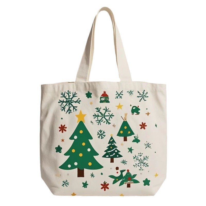Santa Claus Gift Christmas Eve Portable Canvas Bag - Image 6