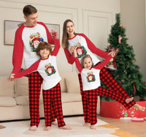 Christmas Parent-Child Plaid Pajama Set