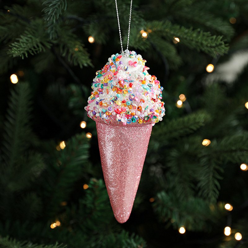 Creative Pendant Ice Cream Christmas Tree Decoration - Image 8