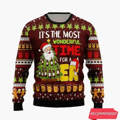 Men And Women Digital Printing Christmas Round Neck Sweater Tops - Image 6