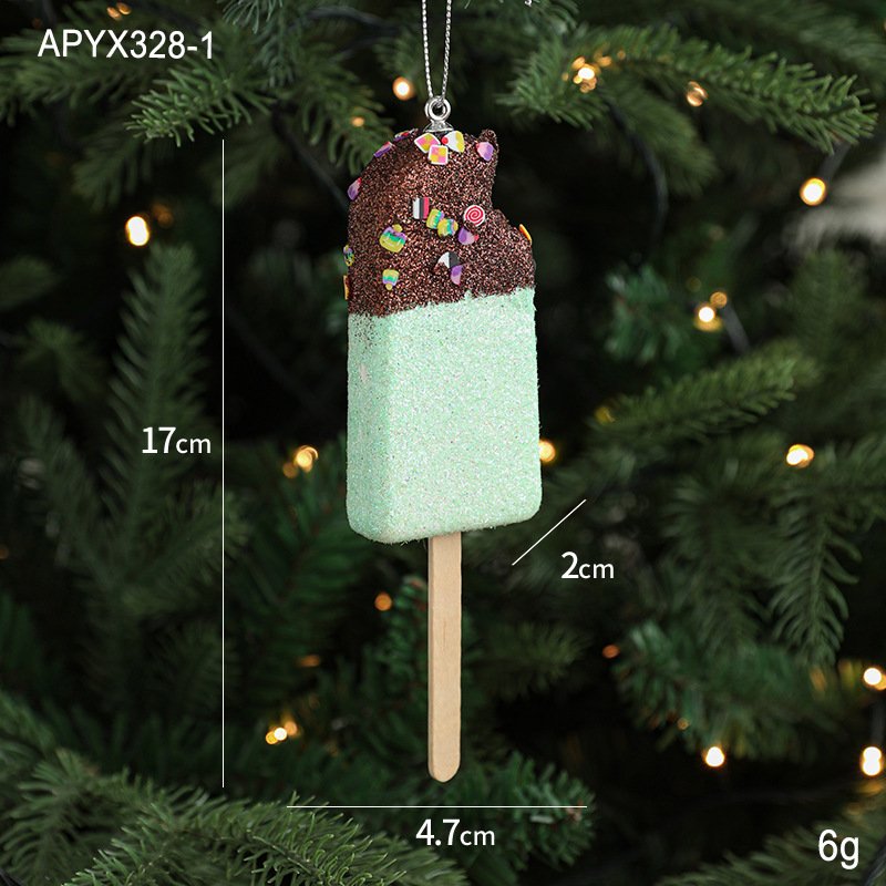 Creative Pendant Ice Cream Christmas Tree Decoration - Image 3