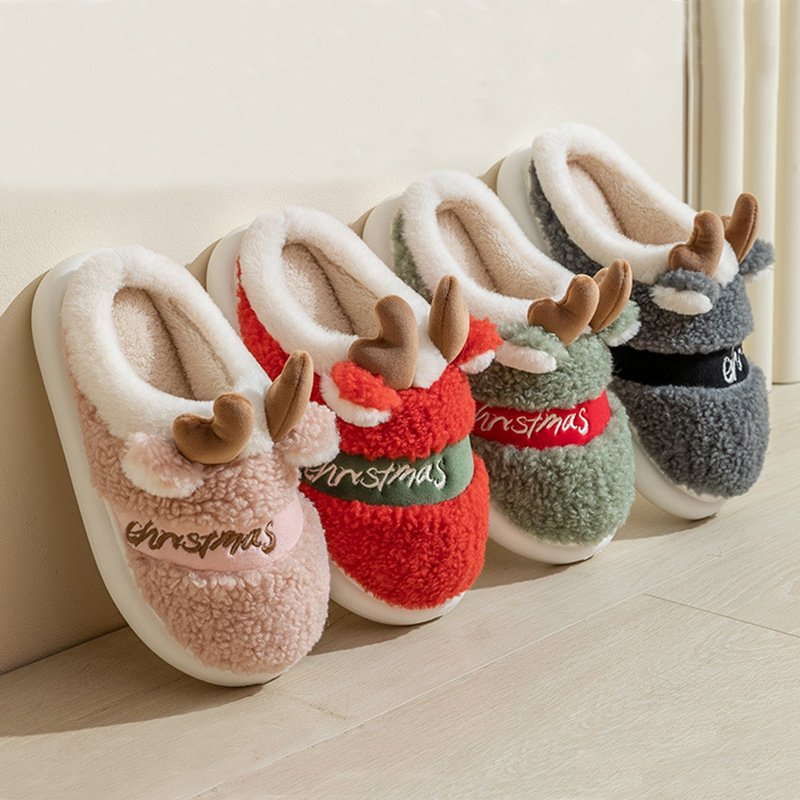 Christmas Shoes Winter Home Slippers - Image 9