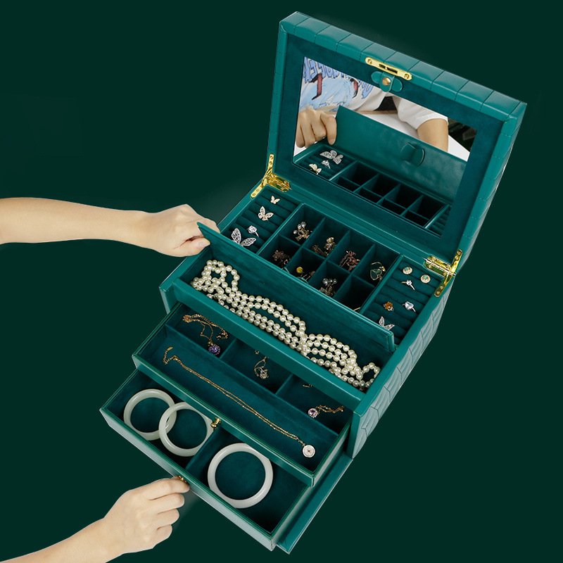 Necklace Hollow Buckle Jewelry Bracelet Lid Gift Box - Image 2