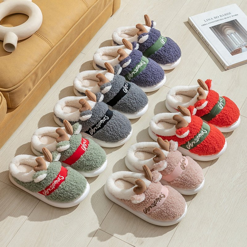 Christmas Shoes Winter Home Slippers - Image 3