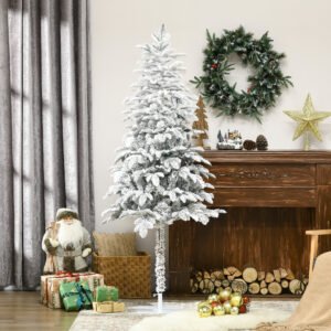6' Artificial Flocked Christmas Trees