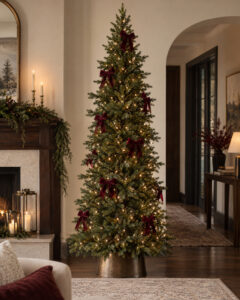 7' Artificial Slim Christmas Trees